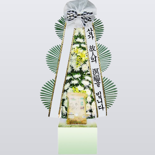 부산 근조 쌀화환 10kg